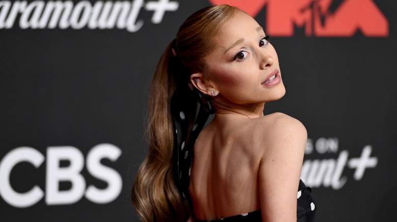 Ariana Grande attends the 2025 MTV Video Music Awards at UBS Arena.
