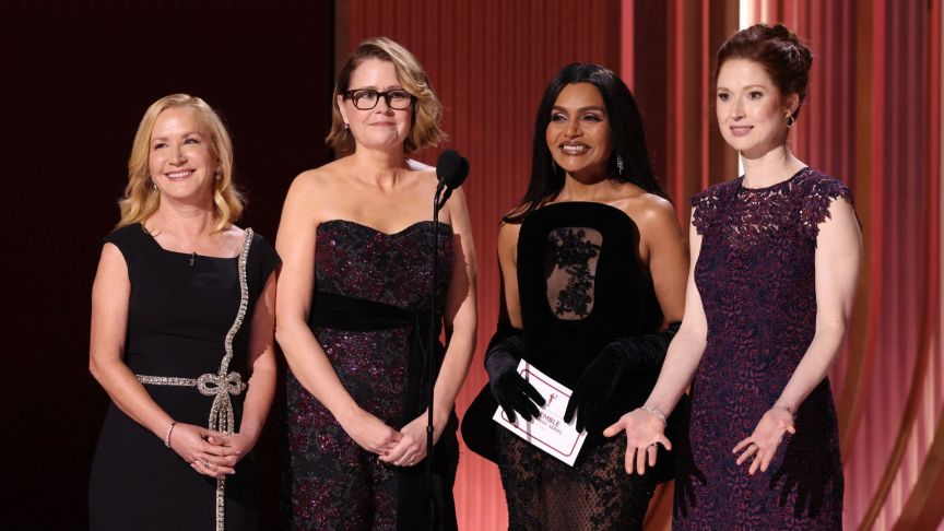 Angela Kinsey, Jenna Fischer, Mindy Kaling, and Ellie Kemper