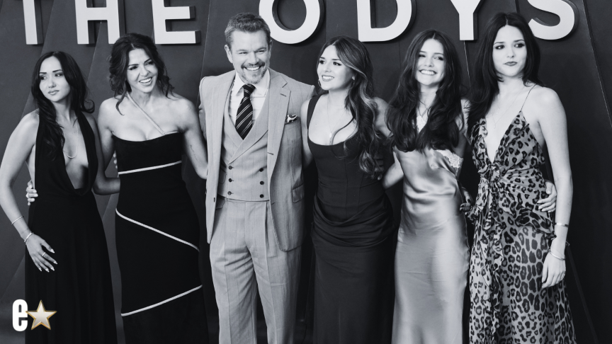 Matt Damon's Daughters Attend 'The Odyssey' Premiere: Pics