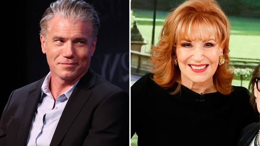 Anson Mount and Joy Behar
