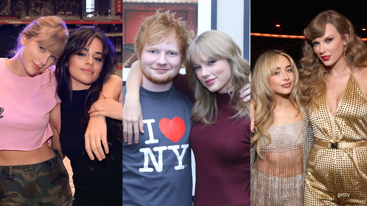 Taylor Swift, Ed Sheeran, Sabrina Carpenter, and Camila Cabello