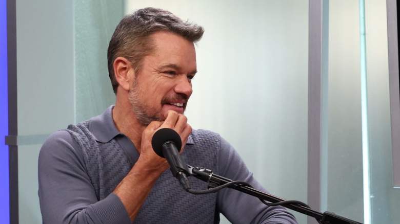 Matt Damon in SiriusXM studio.