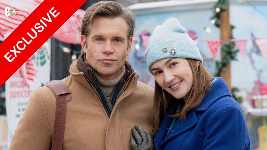 Stephen Huszar and Katherine Barrell in "O Little Christmas Market"