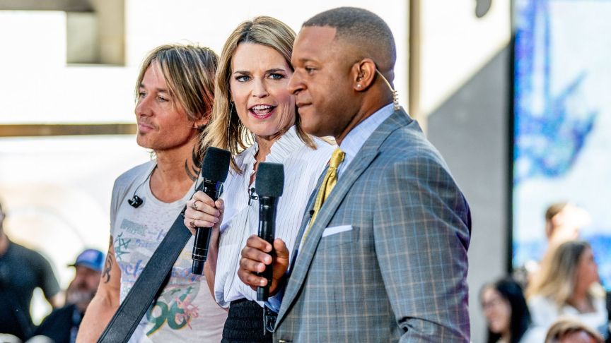 "Today" show hosts with Keith Urban