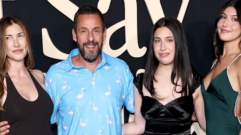 Adam Sandler and his family at the "Don't Say Good Luck" Premiere