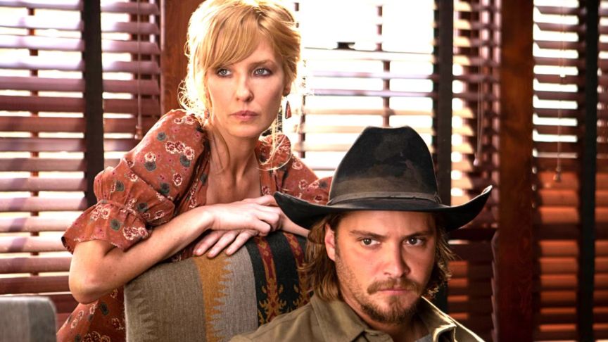 Yellowstone stars Kelly Reilly and Luke Grimes and Beth and Kayce Dutton
