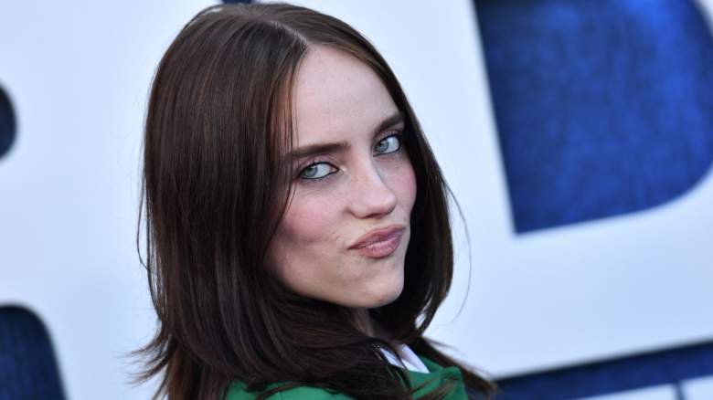 Billie Eilish poses on the red carpet of an event
