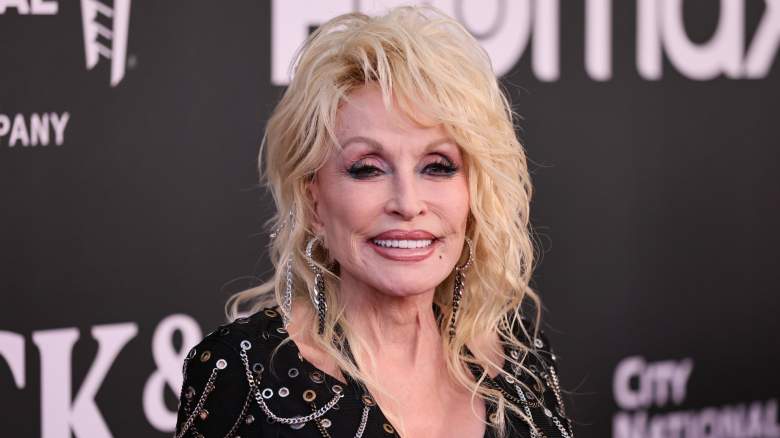 Dolly Parton on the red carpet