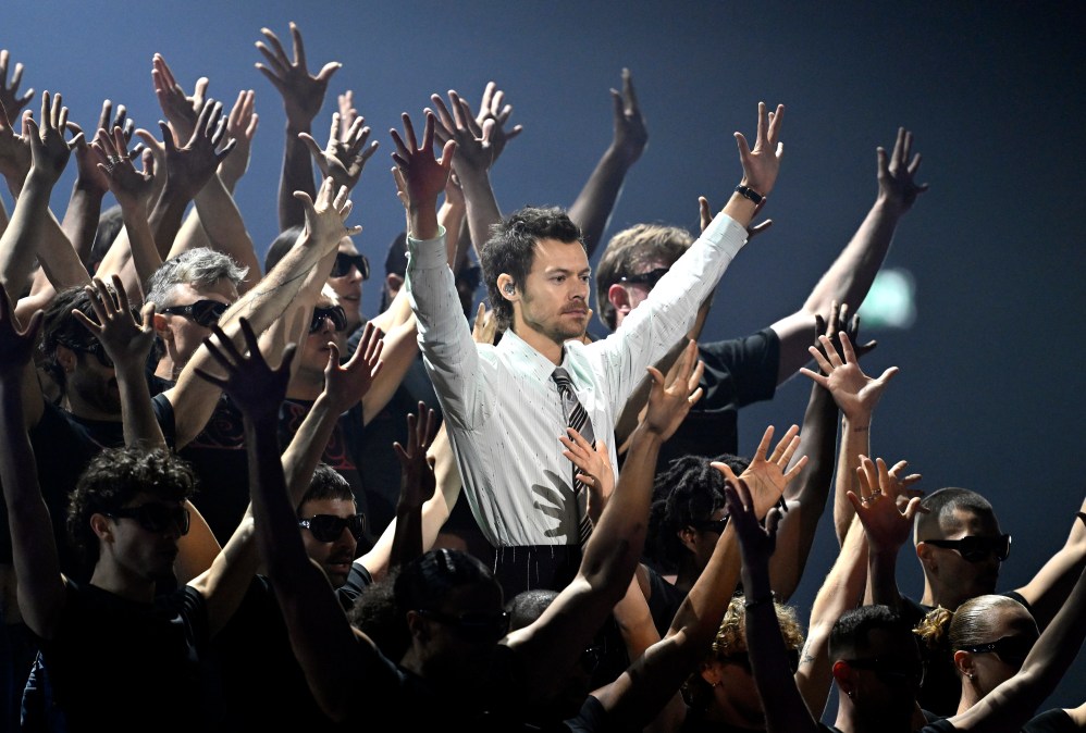 Harry Styles performs at The BRIT Awards 2026