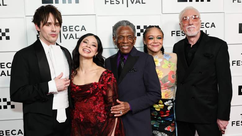 Reeve Carney, Eva Noblezada, André De Shields, Amber Gray and Patrick Page