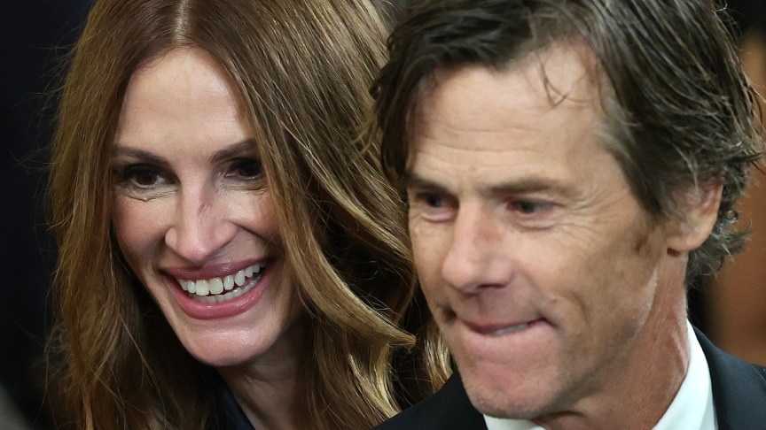 Julia Roberts and husband Danny Moder attend an event