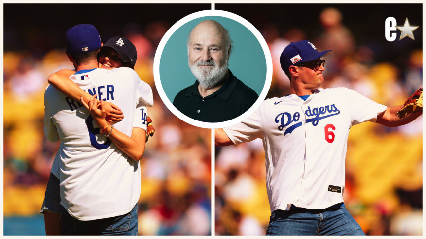 Jake and Romy Reiner Honor Parents at Dodgers Game
