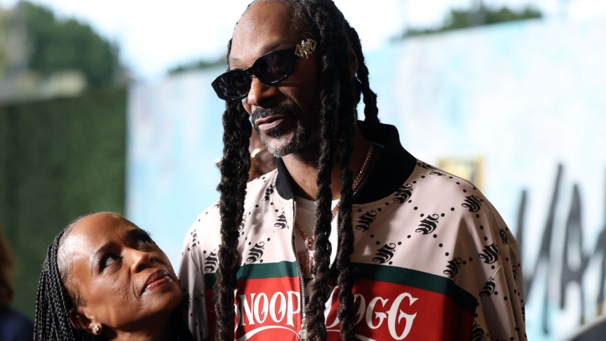 Snoop Dogg and Shante Broadus attend an event