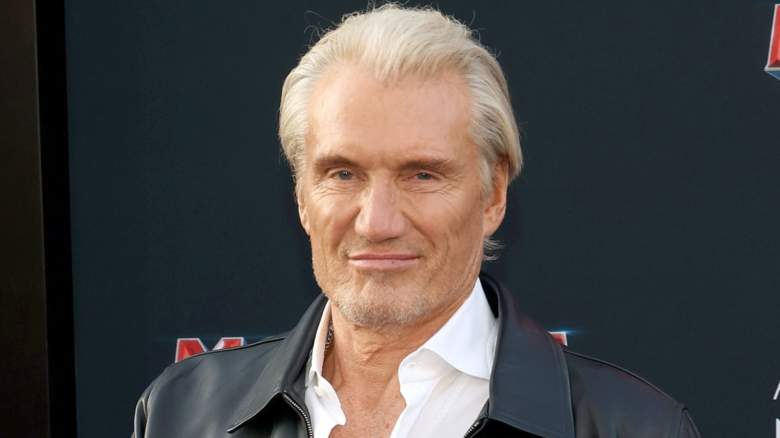 Dolph Lundgren poses on the red carpet