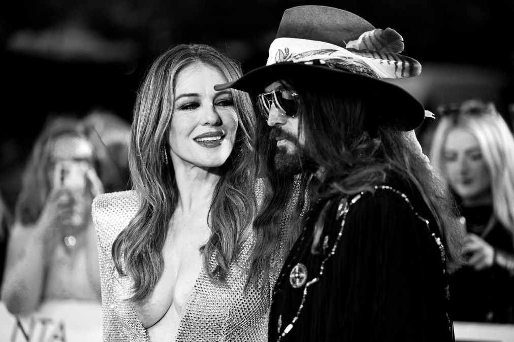 Elizabeth Hurley and Billy Ray Cyrus.