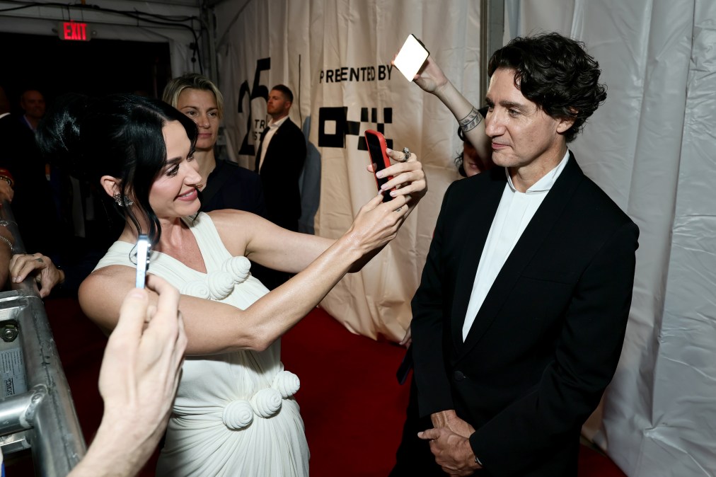 Katy Perry and Justin Trudeau.