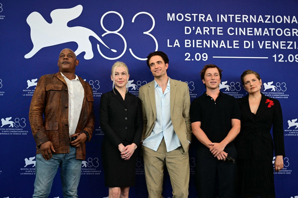 Actors Bokeem Woodbine, Phoebe Bridgers, Robert Pattinson, Skyler Gisondo and Merritt Wever attend the photocall of "Primetime" presented in competition at the 83rd International Venice Film Festival, at Venice Lido on September 5, 2026.