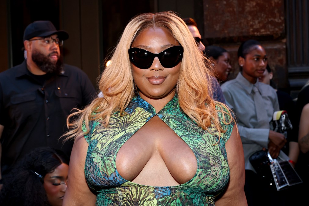 Lizzo at the Kim Shui fashion show during New York Fashion Week