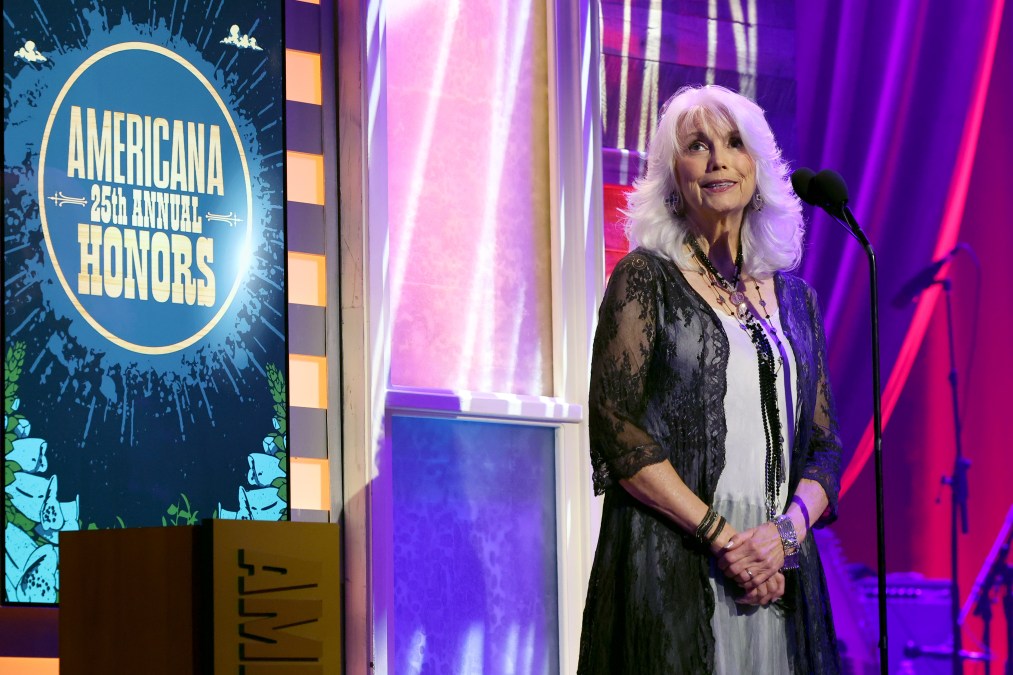 Emmylou Harris onstage during the 25th Annual Americana Honors & Awards on September 16, 2026, in Nashville