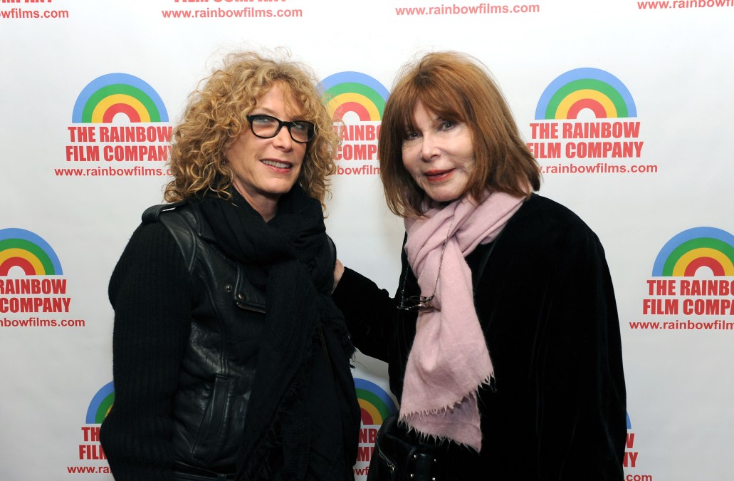 Catlin Adams and Lee Grant attend an event