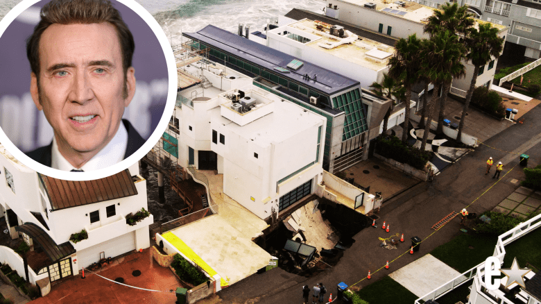 Nicolas Cage’s Malibu Street Evacuated After Sinkhole Opens