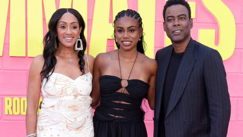 Malaak Compton-Rock, Zahra Rock and Chris Rock